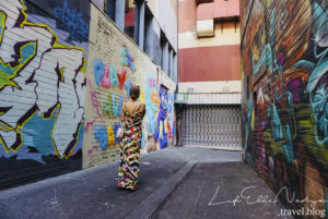 Walking in the back streets of Graffiti Melbourne 