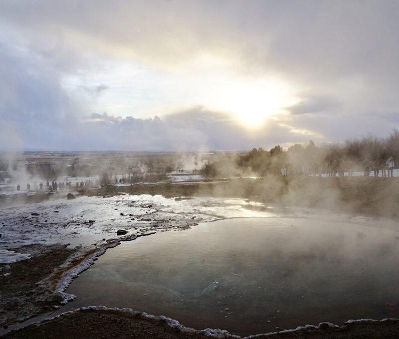 Iceland's Geysir at the Geothermal Field