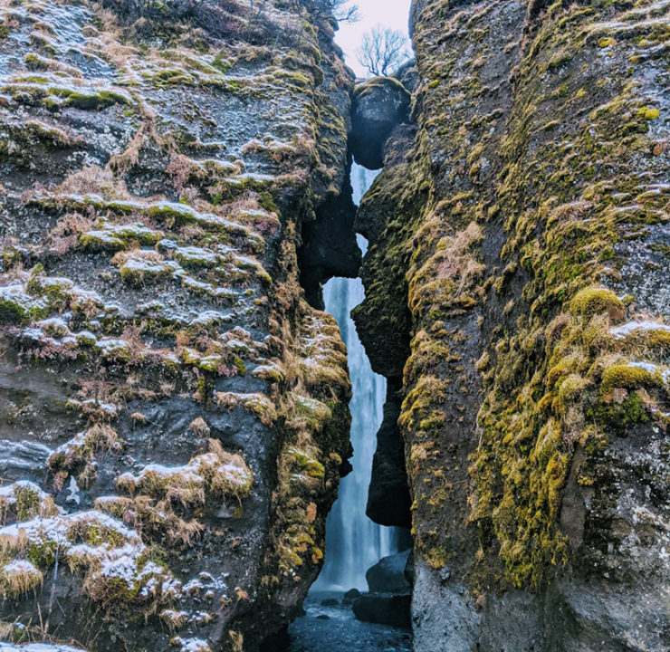 The Smaller Waterfall near Seljalandsfoss